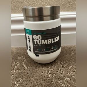 Stanley White and Silver Go Tumbler